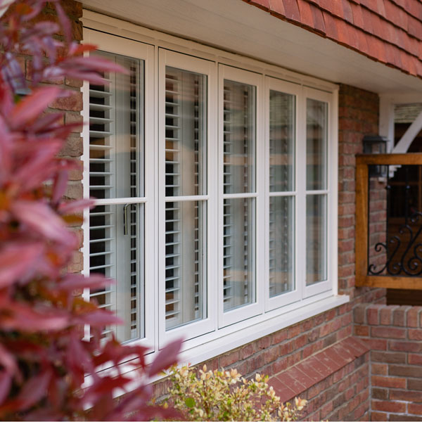 PVC flush casement windows